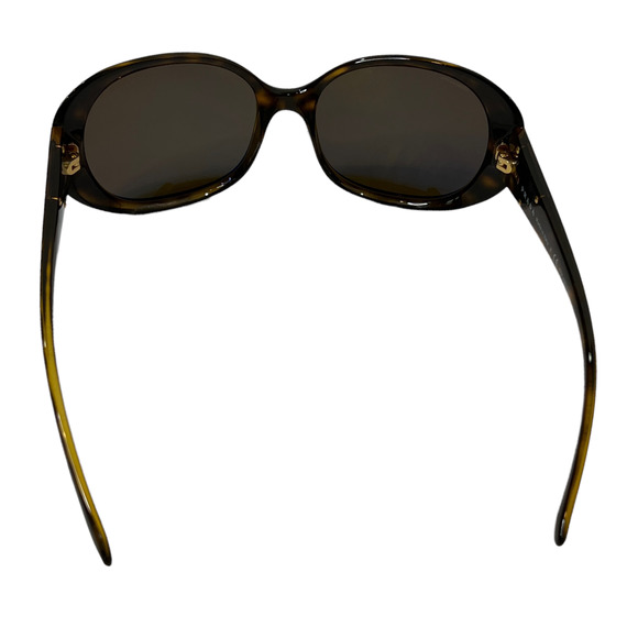 PRADA Milano Women's Tortoise Shell Sunglasses Brown Round Tinted Glass - Picture 8 of 11